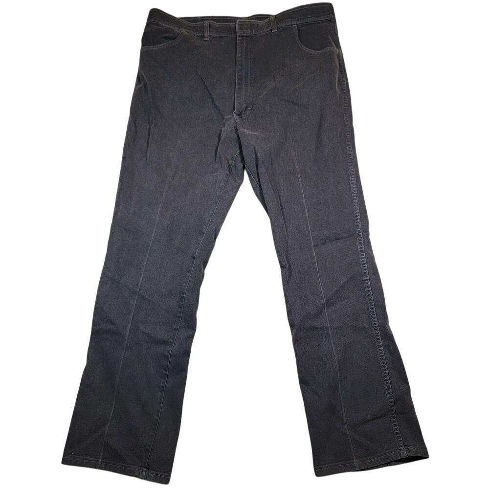 VTG Wrangler Men's Jeans Sz 44x32 (39x32 actual) Dark Gray Made in USA